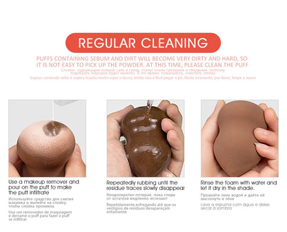 IMAGIC Beauty Sponge Face Wash Puff Gourd Water Drop Wet And Dry Makeup Tool