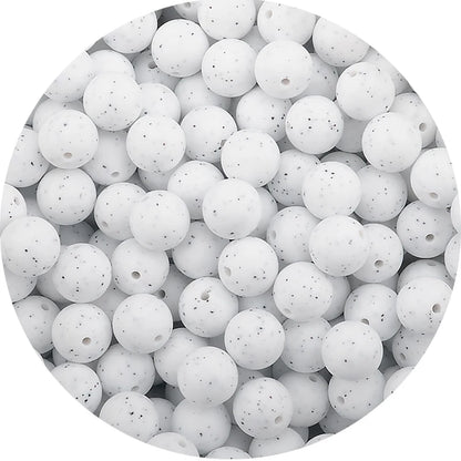 LOFCA 12mm 20pcs/lot Silicone Loose Beads Teething Beads DIY Chewable Colorful Teething For Infant Baby Teether Round