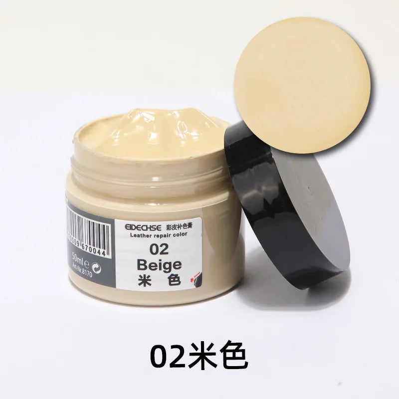 Car Leather Repair Kit Liquid Skin Recoloring Balm No Heat Repair Tool Auto Seat Holes Scratch Cracks rips restoration set shoes