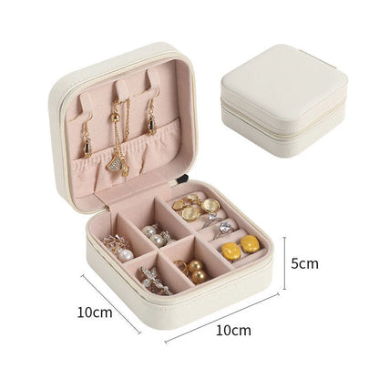 Double-layer Wooden Jewlery Box Ring Box Jewelry Boxes and Packaging with PU Leather Jewelry Storage Organizer and Makeup Case