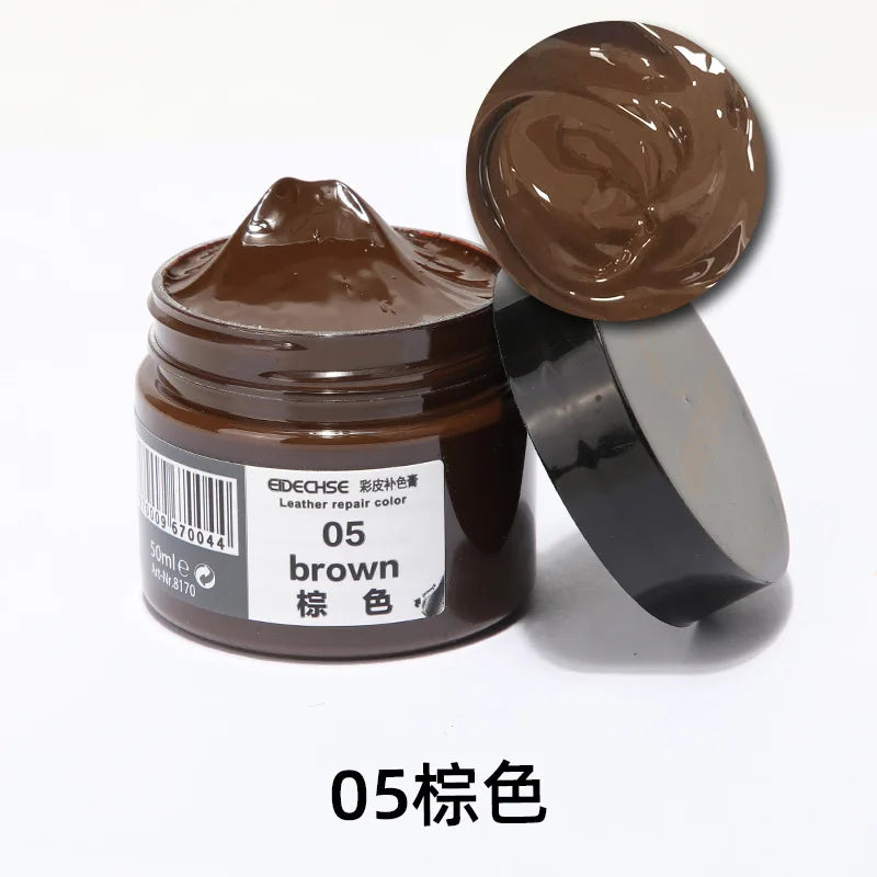 Car Leather Repair Kit Liquid Skin Recoloring Balm No Heat Repair Tool Auto Seat Holes Scratch Cracks rips restoration set shoes