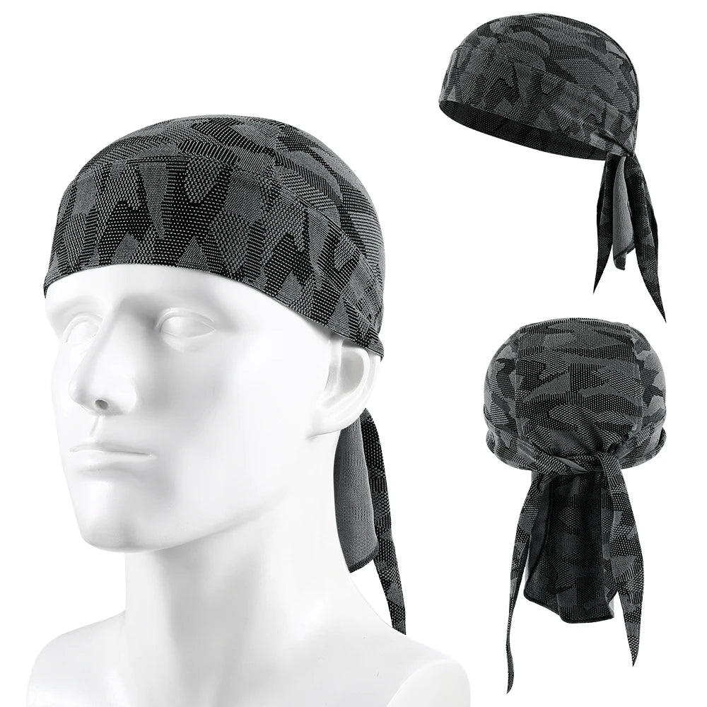 Summer Breathable Running Caps Pirate Hat Outdoor Sport Sun Protection Headscarf Cycling Helmet Liner Quick Dry Beanies Bandana