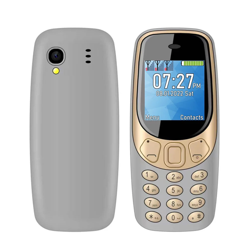 SERVO Small Mobile Phone Bluetooth Dialer Magic voice Low Radiation Telephone Call Recording 2/3 SIM GSM Unlocked Mini Cellphone