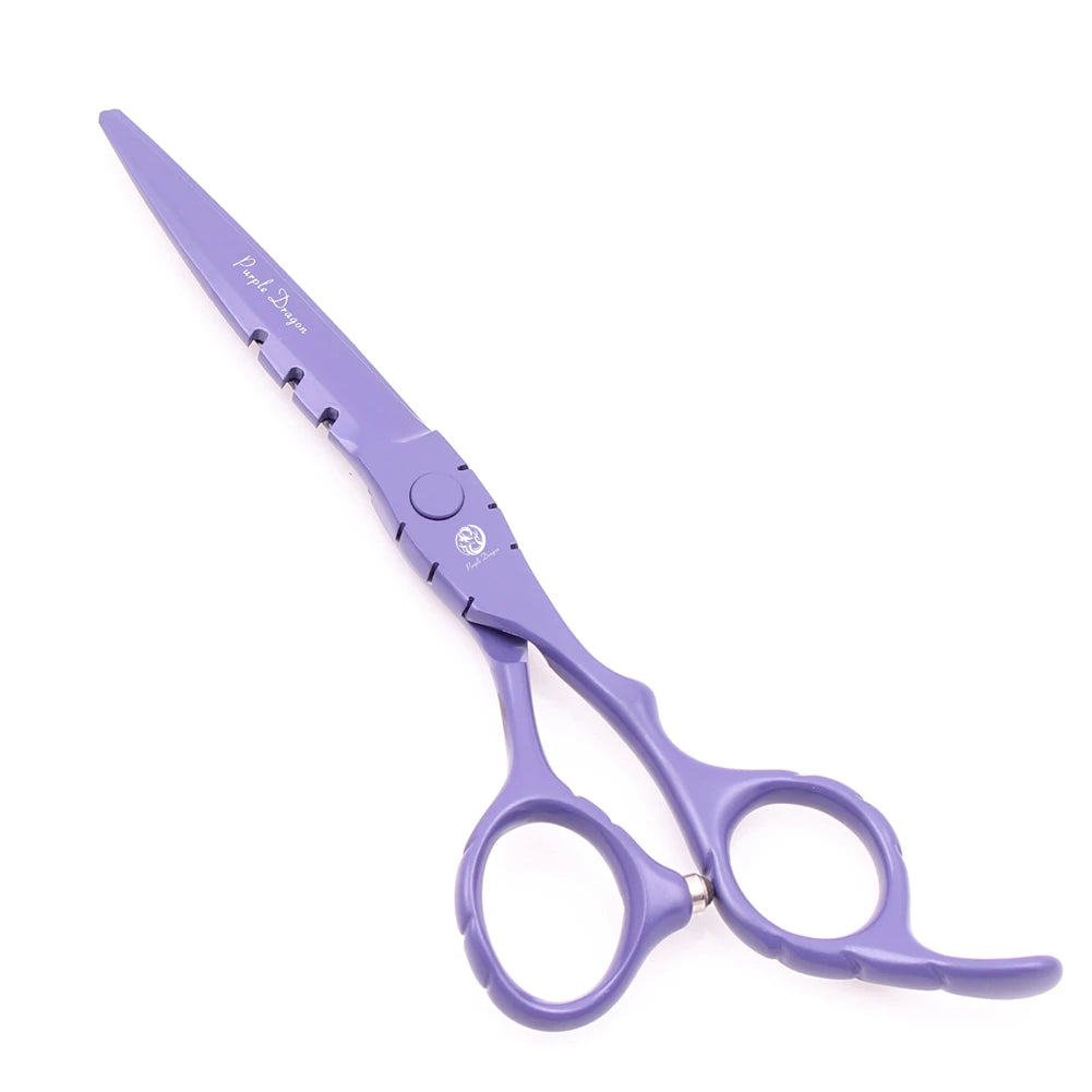 Hair Scissors 5.5" 6" Purple Dragon Stainless Professional Hairdressing Scissors Thinning Shears Hair Scissor Dropshipping Z1010
