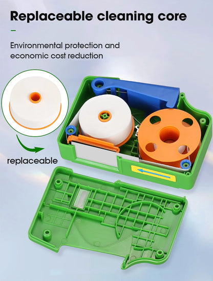 Optical Fiber End Face Cleaning Box SC/FC/LC/ST Fiber Wiping Tool Pigtail Cleaner FTTH Optic Fiber Cleaner Tools