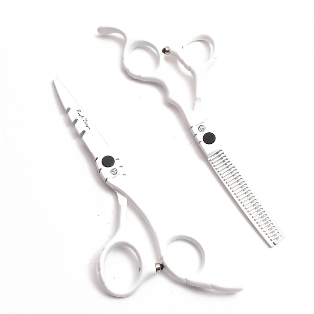 Hair Scissors 5.5" 6" Purple Dragon Stainless Professional Hairdressing Scissors Thinning Shears Hair Scissor Dropshipping Z1010