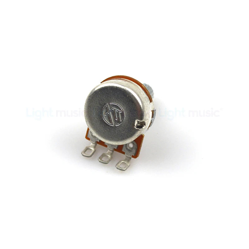2pcs A500K B500K A250K B250K Potentiometer Splined Small Pot Electric Guitar Bass Effect Amp Tone Volume 15mm 18mm Shaft Parts