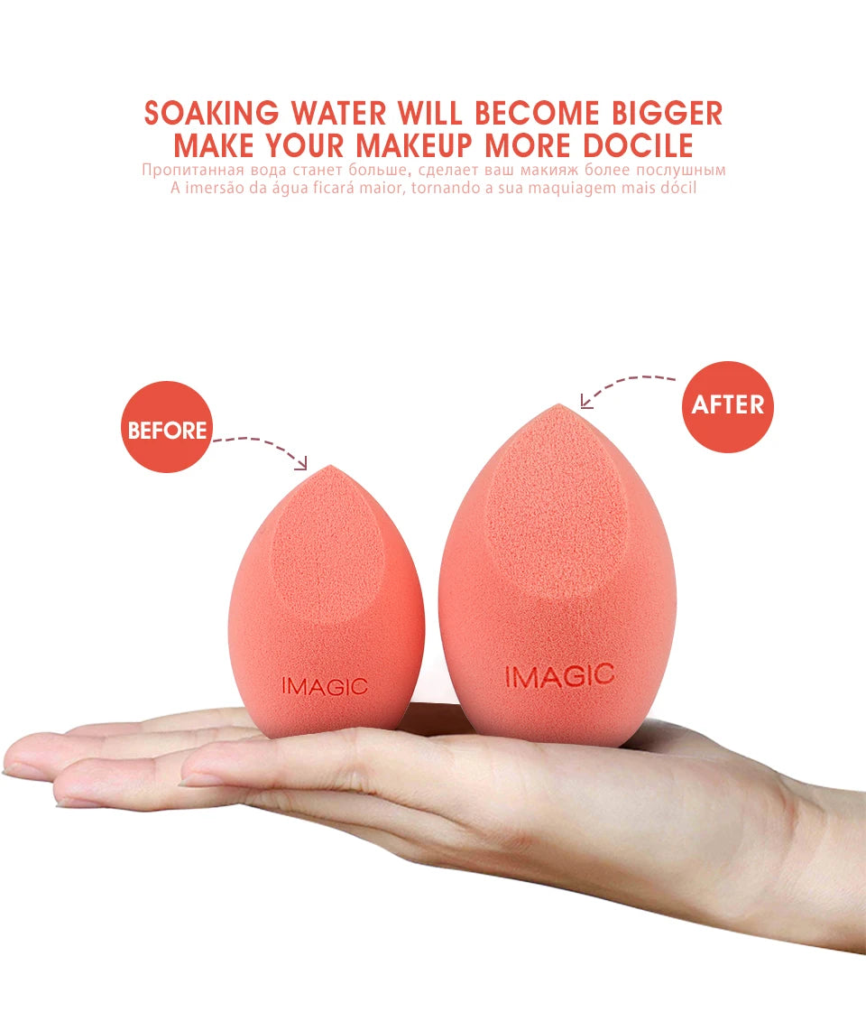 IMAGIC Beauty Sponge Face Wash Puff Gourd Water Drop Wet And Dry Makeup Tool