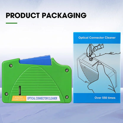 Optical Fiber End Face Cleaning Box SC/FC/LC/ST Fiber Wiping Tool Pigtail Cleaner FTTH Optic Fiber Cleaner Tools