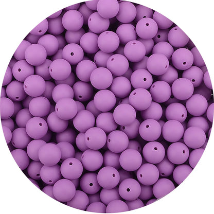 LOFCA 12mm 20pcs/lot Silicone Loose Beads Teething Beads DIY Chewable Colorful Teething For Infant Baby Teether Round