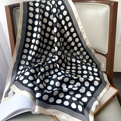 Fashion Scarves for Women Shawl Print Silk Satin Hijab Scarf Female Bandana 70*70cm Luxury Brand Square Shawls Scarfs For Ladies