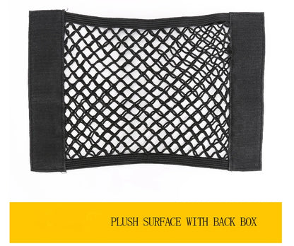 Car Trunk Mesh Organizer Car Tail Storage Net Seat Back Pocket Universal Trunk Bag Auto Magic Tape Network Interior Accessories