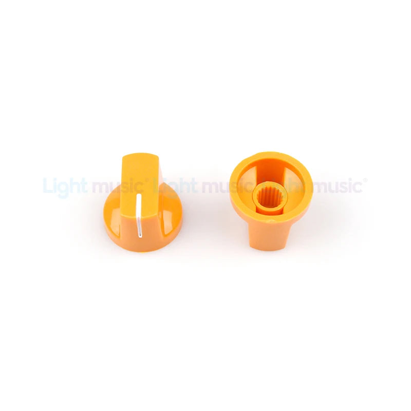 6Pcs Multi Color Flet Head Guitar Pedal Knob Electric Guitar Pot Potentiometer Knobs Guitar Accessories