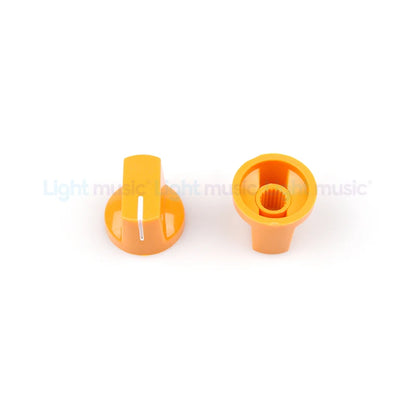 6Pcs Multi Color Flet Head Guitar Pedal Knob Electric Guitar Pot Potentiometer Knobs Guitar Accessories