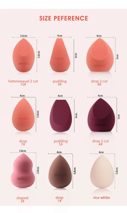 IMAGIC Beauty Sponge Face Wash Puff Gourd Water Drop Wet And Dry Makeup Tool
