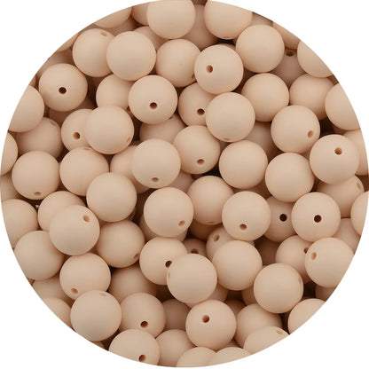 LOFCA 12mm 20pcs/lot Silicone Loose Beads Teething Beads DIY Chewable Colorful Teething For Infant Baby Teether Round