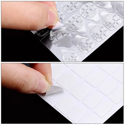 Double Side Nail Jelly Glue Transparent False Nail Art Adhesive Tape Glue Stickers DIY Reusable Manicur Nails Accessories