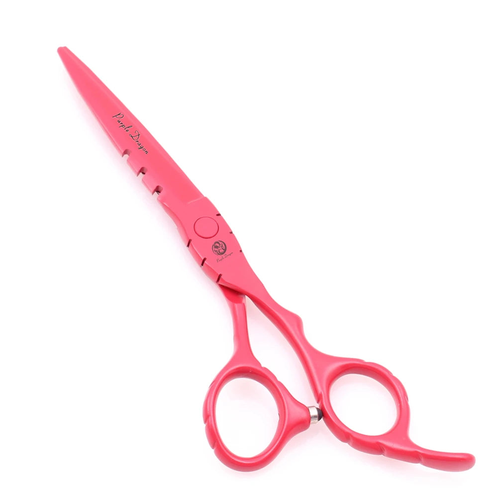 Hair Scissors 5.5" 6" Purple Dragon Stainless Professional Hairdressing Scissors Thinning Shears Hair Scissor Dropshipping Z1010