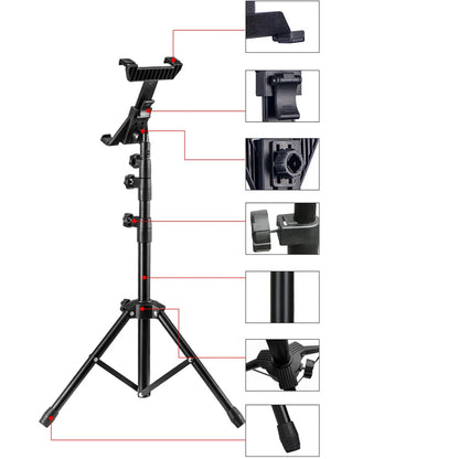 New Adjustable Tablet Tripod Floor Stand Universal Tablet Holder Mount Tablet Support Bracket for 7-11 inch Tablets Pad for Ipad