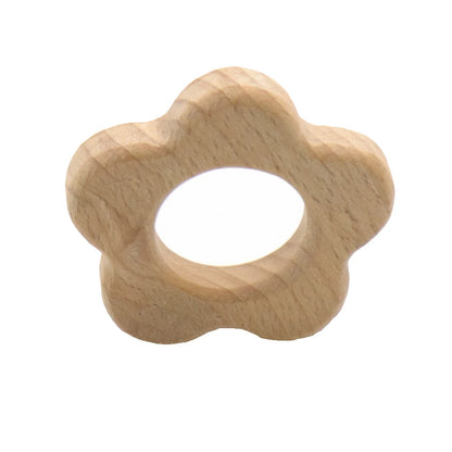 DIY Baby Gym Toys Wood Necklace Pendant Food Grade Wooden Teether Toys Tortoise Koala Whale Turtle Wooden Teething Toys