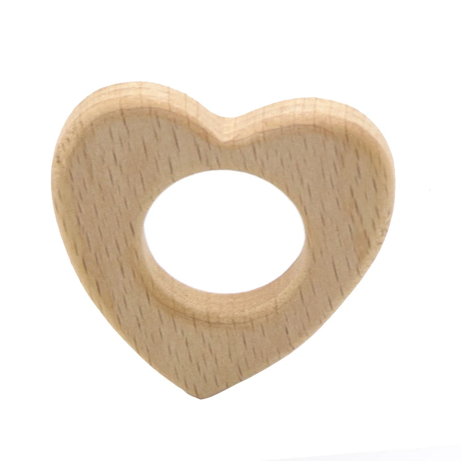 DIY Baby Gym Toys Wood Necklace Pendant Food Grade Wooden Teether Toys Tortoise Koala Whale Turtle Wooden Teething Toys