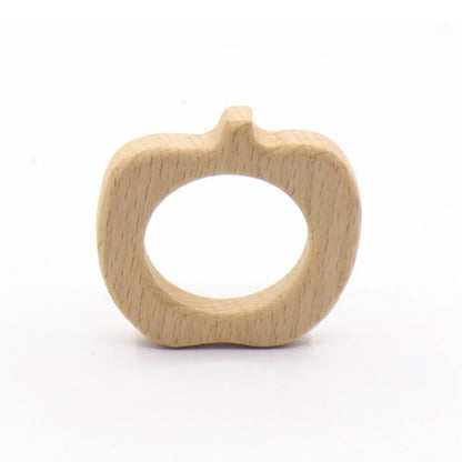 DIY Baby Gym Toys Wood Necklace Pendant Food Grade Wooden Teether Toys Tortoise Koala Whale Turtle Wooden Teething Toys