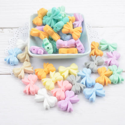 LOFCA 10pcs/lot Silicone Crown Beads BPA Free Silicon Teething Beads Baby Chew Teething Necklace DIY Pacifier Clips Accessory