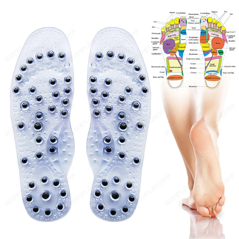 Magnetic Therapy Massage Insoles For Shoes Foot Acupressure Enhanced Magnetic Insole Point Therapy Feet Body Detox Insert Pads