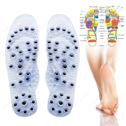Magnetic Therapy Massage Insoles For Shoes Foot Acupressure Enhanced Magnetic Insole Point Therapy Feet Body Detox Insert Pads