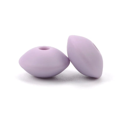 50pcs/lot 12mm Silicone lentil Beads Silicone BPA Free DIY Charms Newborn Nursing Accessory Teething Necklace Teething Toy