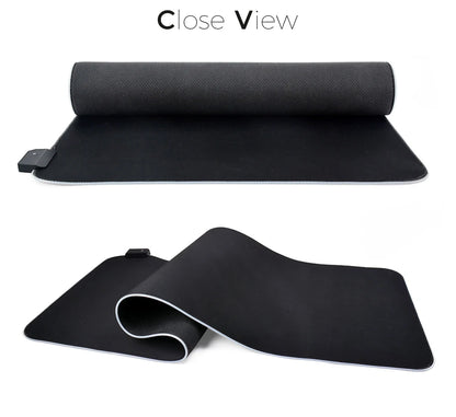 LED Light Mousepad RGB Keyboard Cover Desk-mat Colorful Surface Mouse Pad Waterproof Multi-size World Computer Gamer CS Dota