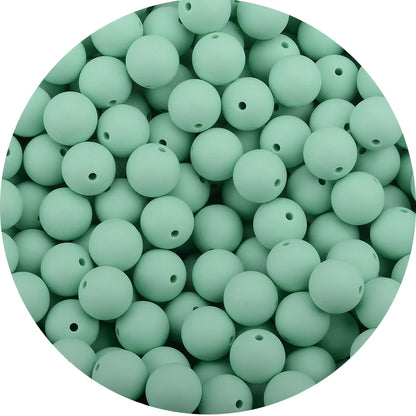 LOFCA 12mm 20pcs/lot Silicone Loose Beads Teething Beads DIY Chewable Colorful Teething For Infant Baby Teether Round