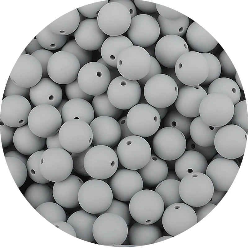 LOFCA 12mm 20pcs/lot Silicone Loose Beads Teething Beads DIY Chewable Colorful Teething For Infant Baby Teether Round