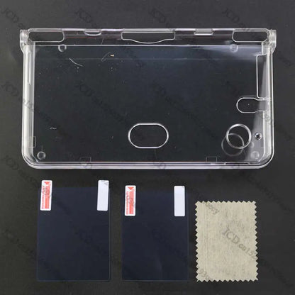 For DSI NDSi XL LL Game Console Plastic Hard Clear Crystal Protective Shell Skin Case Cover & Screen Protective Film