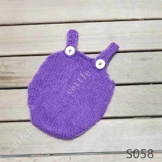 Mohair Shorts Pants Newborn Photography Props Hand-woven
