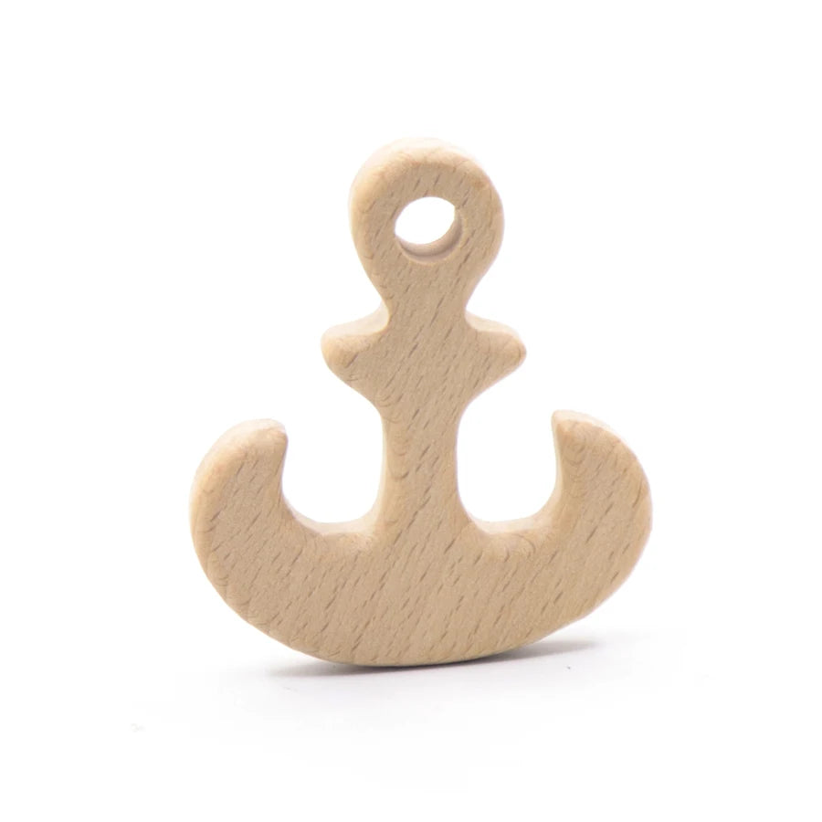 DIY Baby Gym Toys Wood Necklace Pendant Food Grade Wooden Teether Toys Tortoise Koala Whale Turtle Wooden Teething Toys