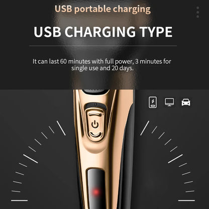Kemei 3in1 Grooming Kit Electric Shaver For Men Beard Hair Trimmer Body Nose Ear Shaving Machine Face Razor Rechargeable