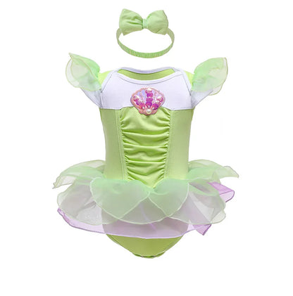 Baby Romper TUTU Dress With Headband Infant Baby Princess Girl Clothes Size 3-18M Cute Design Baby Dress Party Costumes