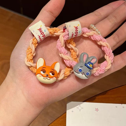 Cartoon Logo For "Zootopia" Featuring Wild Animals Judy Nicki Hairband