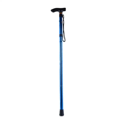 Telescopic Walking Stick Outdoor Hiking Trekking Poles Aluminum Alloy Metal Folding Cane Crutches Pole For Elderly People