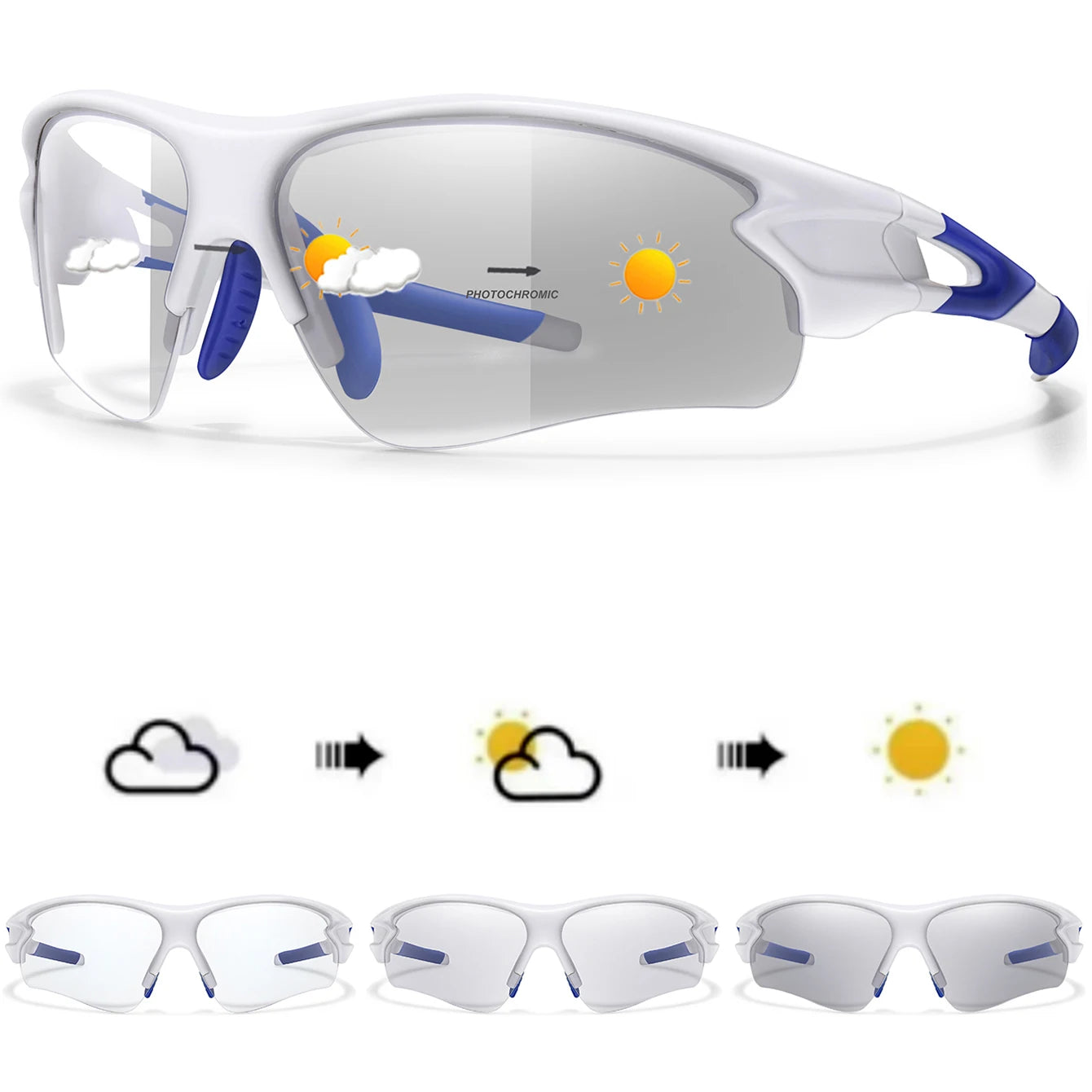 Cycling Photochromic Sunglasses Women Men Outdoor Sports Fishing Running Driving Eyewear Women Fashion Goggles