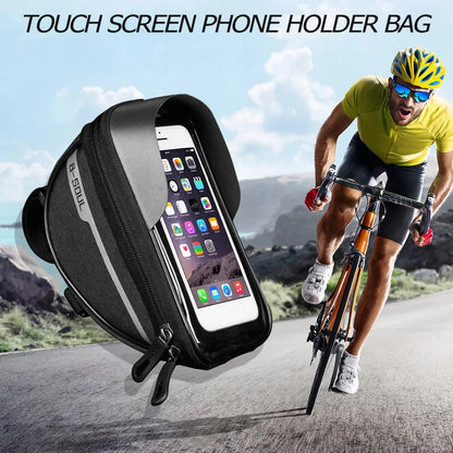 Mountain Bicycle Bag Touch Screen Cycling Handlebar Phone Holder Bag Bike Bags Bicycle Phone Storage Bags Cycling Accessories