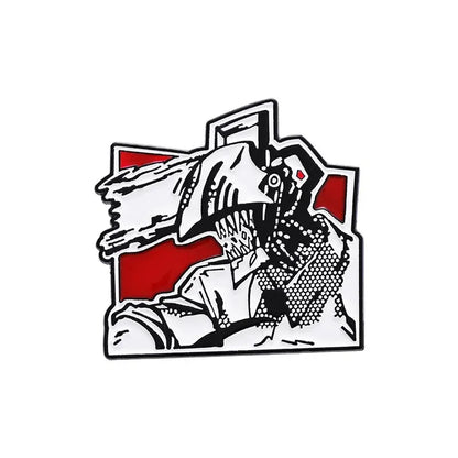 Chainsaw Man Metal Badge Japanese Anime Power Enamel Pin Brooch Cute Girl Cartoon Lapel Pins Emblem Fashion Jewelry Accessories
