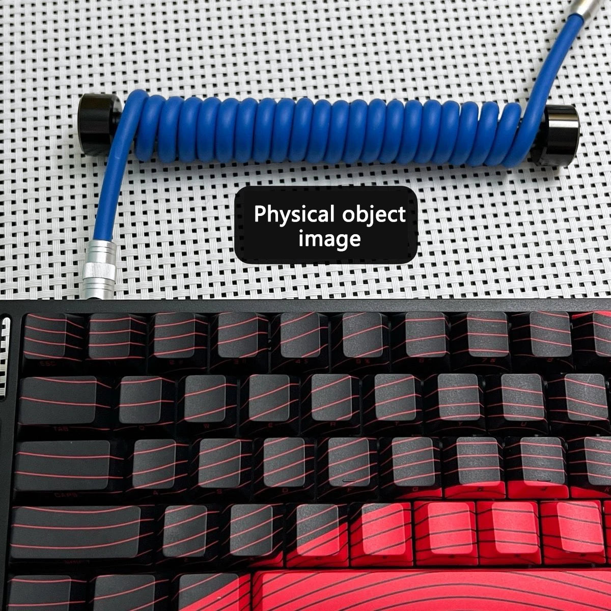 Coiled Cable Protection Rod Coiled Keyboard Cable Weight Rod Reel Stick Cable Organizer 15cm All-Metal Cable Organizer Winder