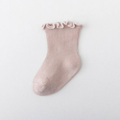 3Pair/lot New Boys and Girls Solid Color Baby Socks