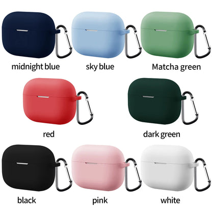 Silicone Case For Huawei FreeBuds SE4 Cases Solid Color Cover Shockproof Protective Sleeve For Huawei FreeBuds SE 4 With Hook