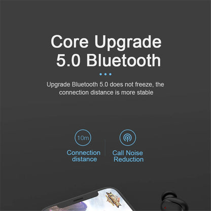 A6S Wireless Bluetooth Earphones Touch Control Sport Headset LED Display Stereo Sound For Mobile Phones