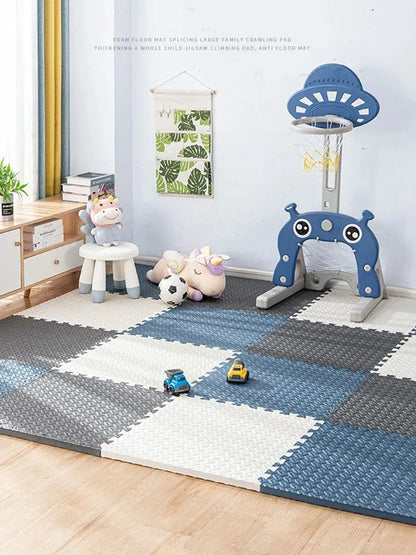 1-16PCS 30*30cm  Sports Gym Protection EVA Leaf Grain Floor Mats Yoga Fitness Non-Slip Splicing Rugs Thicken Shock Room Workout
