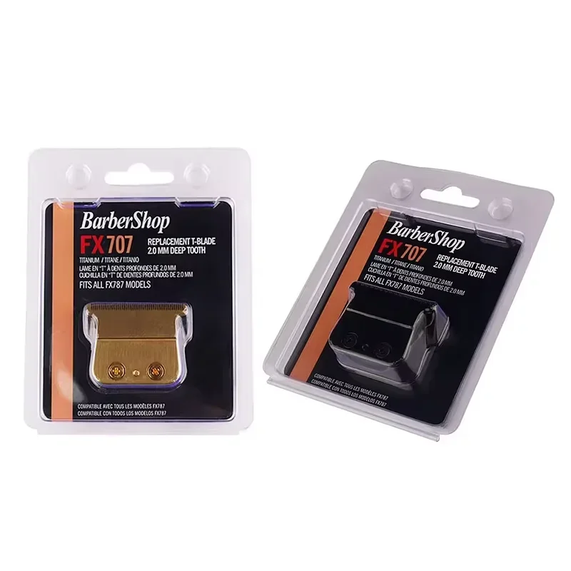 Barbershop FX707 Gold Metel T-Blade Professional Barberlogy Replacement Blade For Babyliss Hair Trimmer FX787 FX726 FX787Z