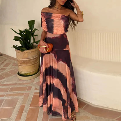 Sexy Sleeveless Commuter Dress Fashion Hight Waist Strapless Slim Long Dress Women Elegant Mesh Splicing Solid Color Party Dress